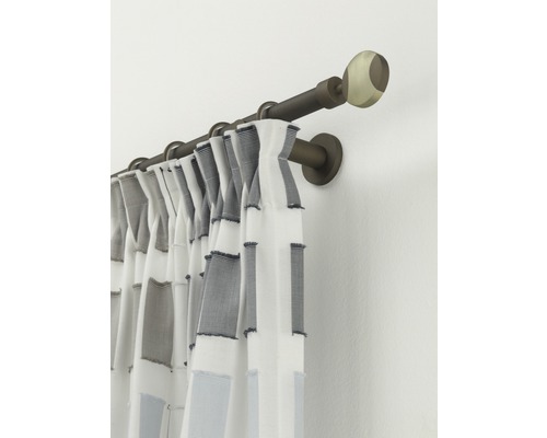 Bară dublă pentru perdea cu perdea și capăt