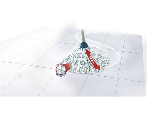 Mop Leifheit cu viscoză și fibre absorbante, diametru 27 centimetri