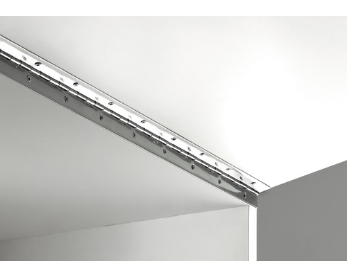 Balama metalică lungă pe o suprafață albă