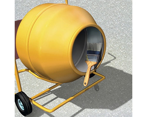 Betonieră cu pensulă