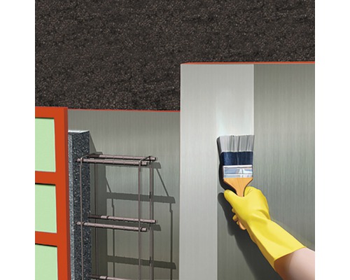 Ilustrație cu renovarea fațadei cu izolație și vopsea.