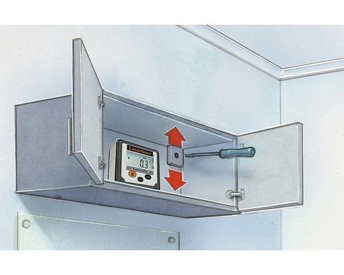 Logo Laserliner în dulap cu șurubelniță