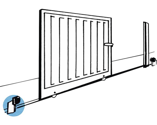 Poartă glisantă cu accesorii