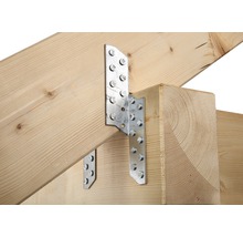 Conector metalic pentru fixarea grinzilor de lemn