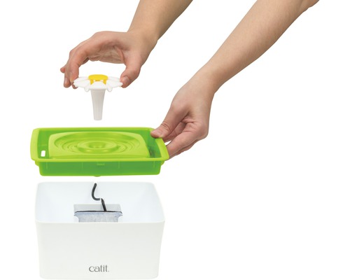 Fântână de băut Catit cu atașament sub formă de margaretă