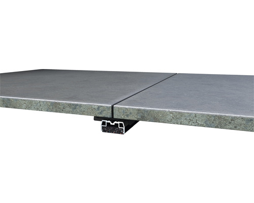 Două plăci de terasă cu profil de conectare