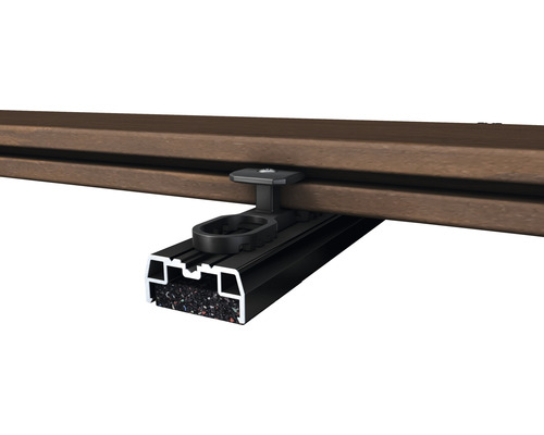 Dulap de terasă cu clip de montaj și structură inferioară