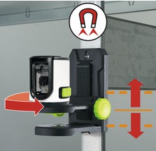 Nivelă cu laser Laserliner în cruce, fascicul verde