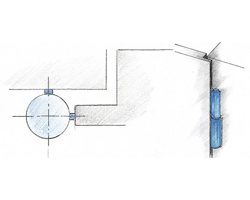 Ilustrație cu sistem de utilizare a apei pluviale cu rezervor și filtru pentru burlan
