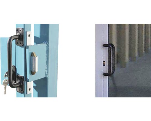 Zăvor de poartă cu mâner și broască cilindrică