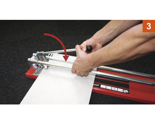 Tăietor de faianță în uz cu marcaj săgeată