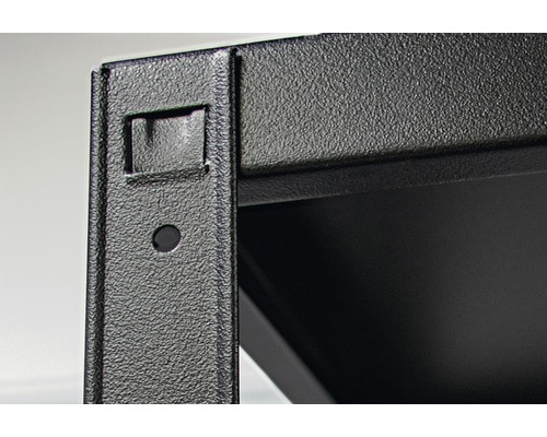 Detalii raft metalic negru