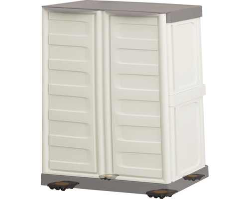 Dulap de grădină din plastic cu două uși