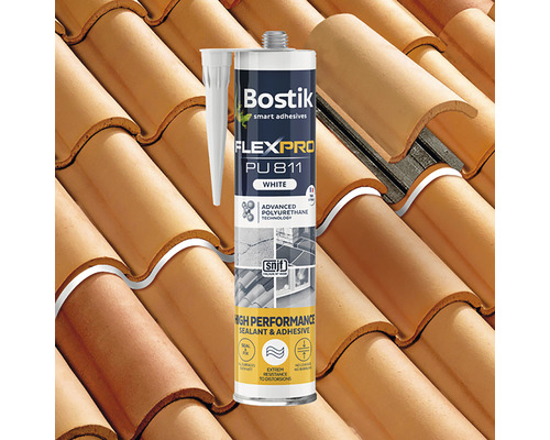 Sigilant și adeziv Bostik Flex Pro PU 811 pe țigle