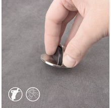 Opritor de ușă fix cu prindere în podea Ø45x25mm oțel, gri-thumb-3