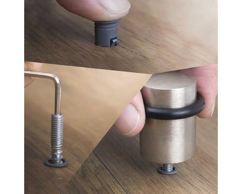 Montaj opritor de ușă cu cheie și accesorii