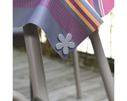 Față de masă cu clemă pentru față de masă în formă de floare