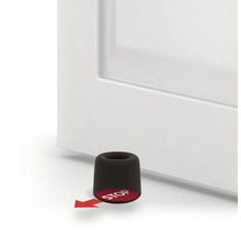 Opritor de ușă fix cu prindere în podea Ø29,5x25mm plastic, maro-thumb-3
