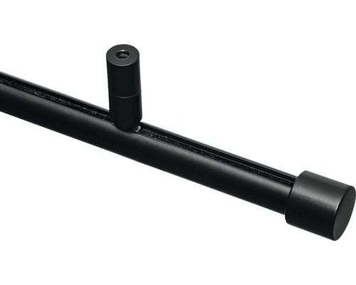 Bară de perdea cu suport și capac