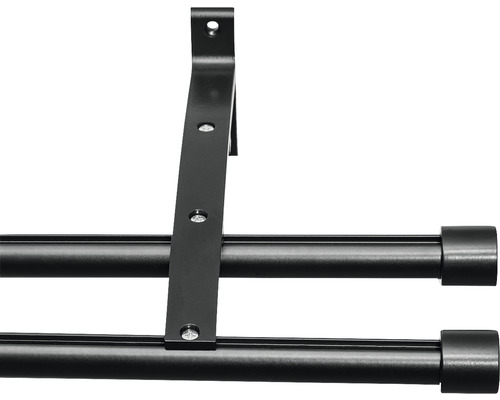 Bară dublă pentru perdea cu suport