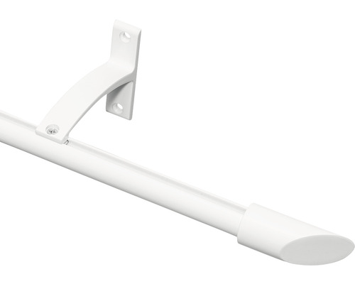 Bară de perdea cu suport și capăt