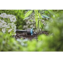 Picurător final reglabil cu egalizare Gardena racord 3/16", plastic negru