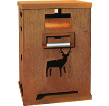 Cutie poștală metalică cu motiv cerb