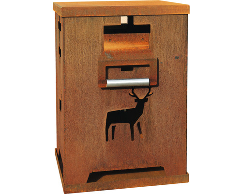 Cutie poștală metalică cu motiv cerb