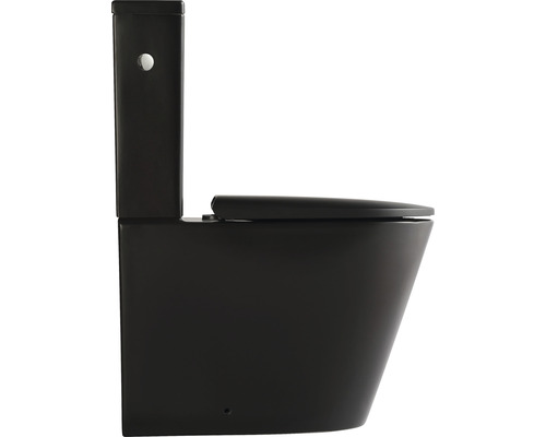 Toaletă stativă cu rezervor și capac WC