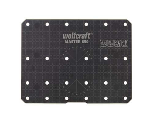 Wolfcraft Master 650 placă de banc de lucru cu găuri