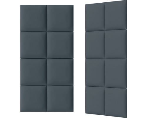 Două panouri de perete gri cu design pătrat
