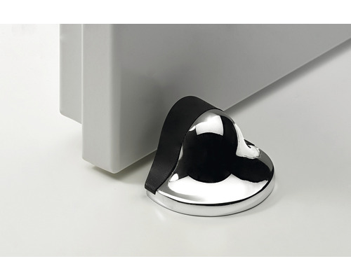 Opriitor de ușă metalic cu tampon de cauciuc