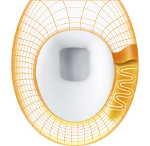 Ilustrație a unui capac de toaletă cu funcție de încălzire