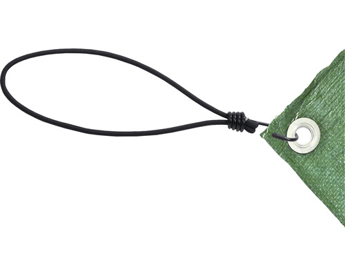 Detaliu al unei prelate cu buclă elastică pentru fixare