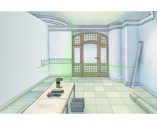 Renovare cameră cu vopsea, pensulă și bandă de mascare