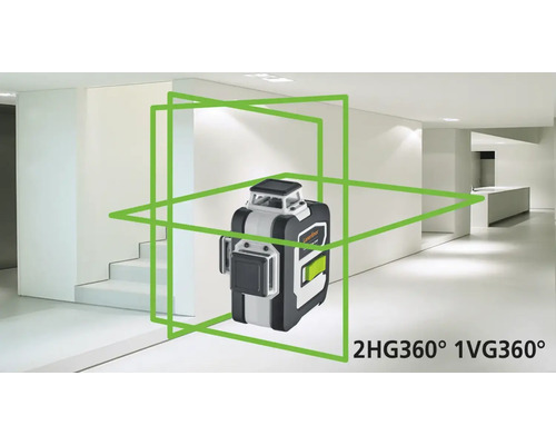 Laser liniar în funcțiune într-o cameră