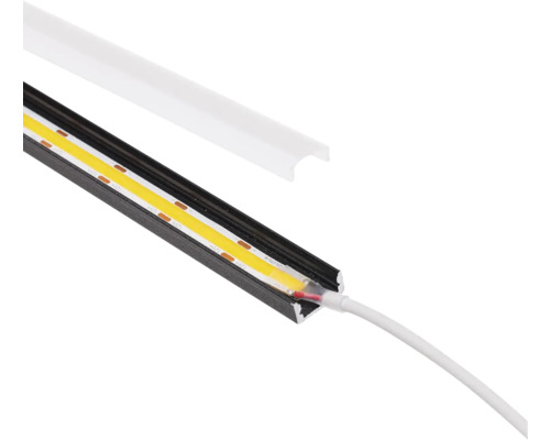 Bandă LED cu capac și cablu