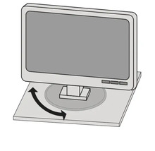 Suport rotativ pentru monitor de calculator pentru alinierea flexibilă a ecranului