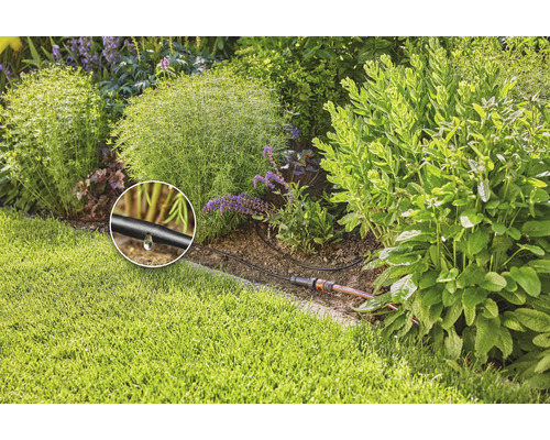 Sistem de irigare prin picurare în grădină pentru irigarea plantelor