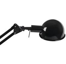 Lampă de birou neagră cu braț pivotant