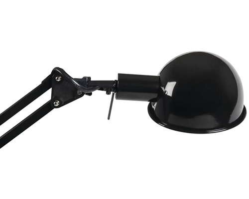 Lampă de birou neagră cu braț pivotant