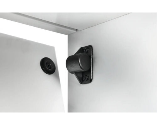 Captură ușă dulap pentru utilizare într-un dulap