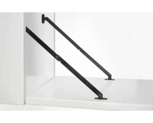 Arcătură cu arc pentru mobilă, pentru a sprijini mișcarea de deschidere a clapetelor de mobilă