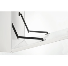 Feronerie pentru mobilă cu funcție de pârghie pe un dulap