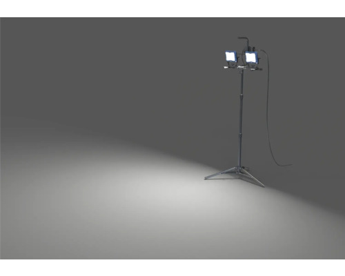 Proiector dublu LED pentru șantier pe trepied