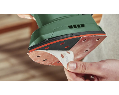 Șlefuitor delta care schimbă șmirghelul