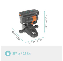 Aspersor Gardena multi-suprafețe cu dimensiuni