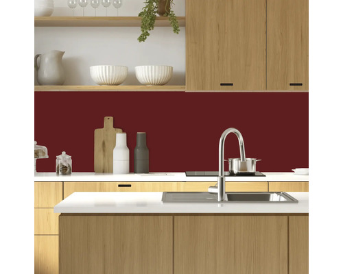 Scenă de bucătărie cu chiuvetă, blat, dulapuri de bucătărie și panou de perete