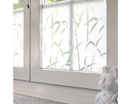 Fereastră cu folie cu model de bambus