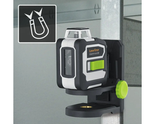 Laserliner Laser compact cu linii G360 cu funcție magnetică atașat pe metal